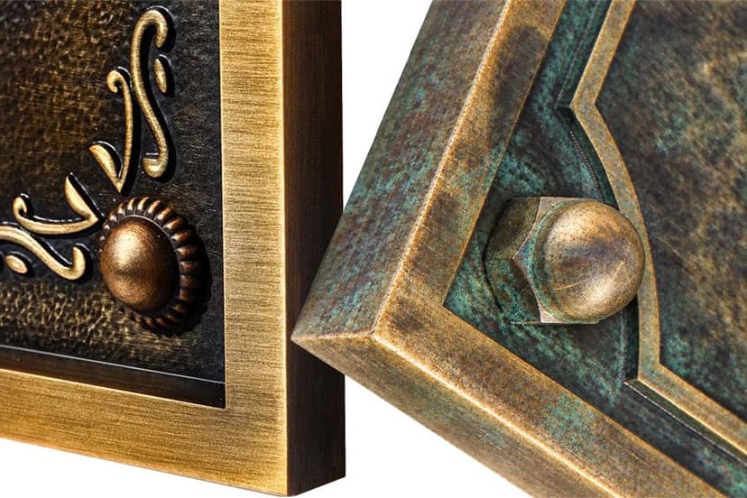 Brass or aluminium for an outdoor plaque? The difference only becomes apparent over time