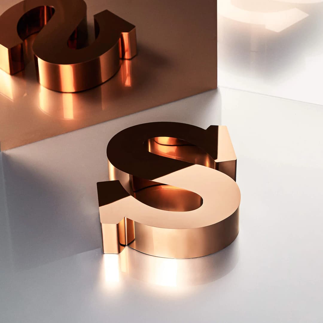 COPPER SHEET METAL LETTERS POLISHED POLISHED POLISHED POLISHED