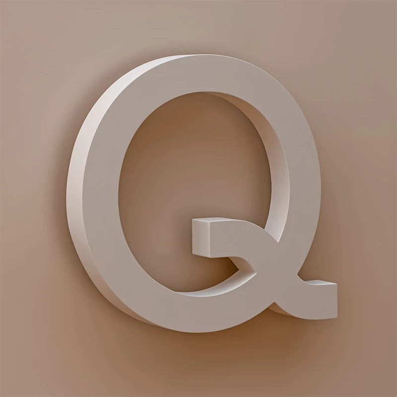 Back-lit letters voor op muren
