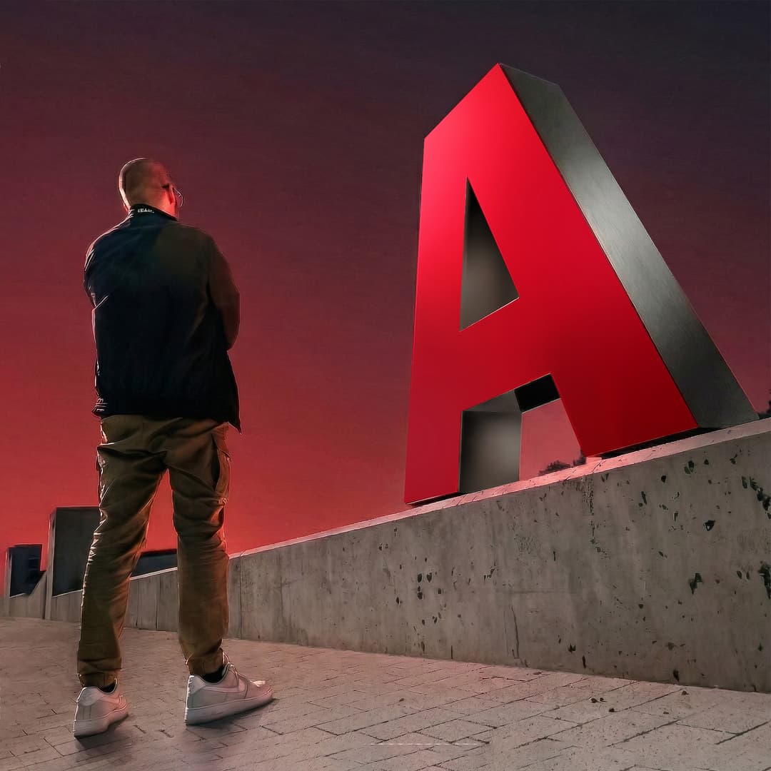 Grote vrijstaande 3D-letters
